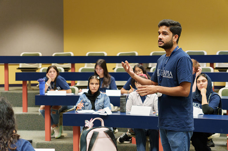 Students in a classroom